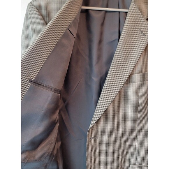 Brooks Brothers Vintage Houndstooth Blazer 100% Wool 43R Suit Jacket - Picture 3 of 9